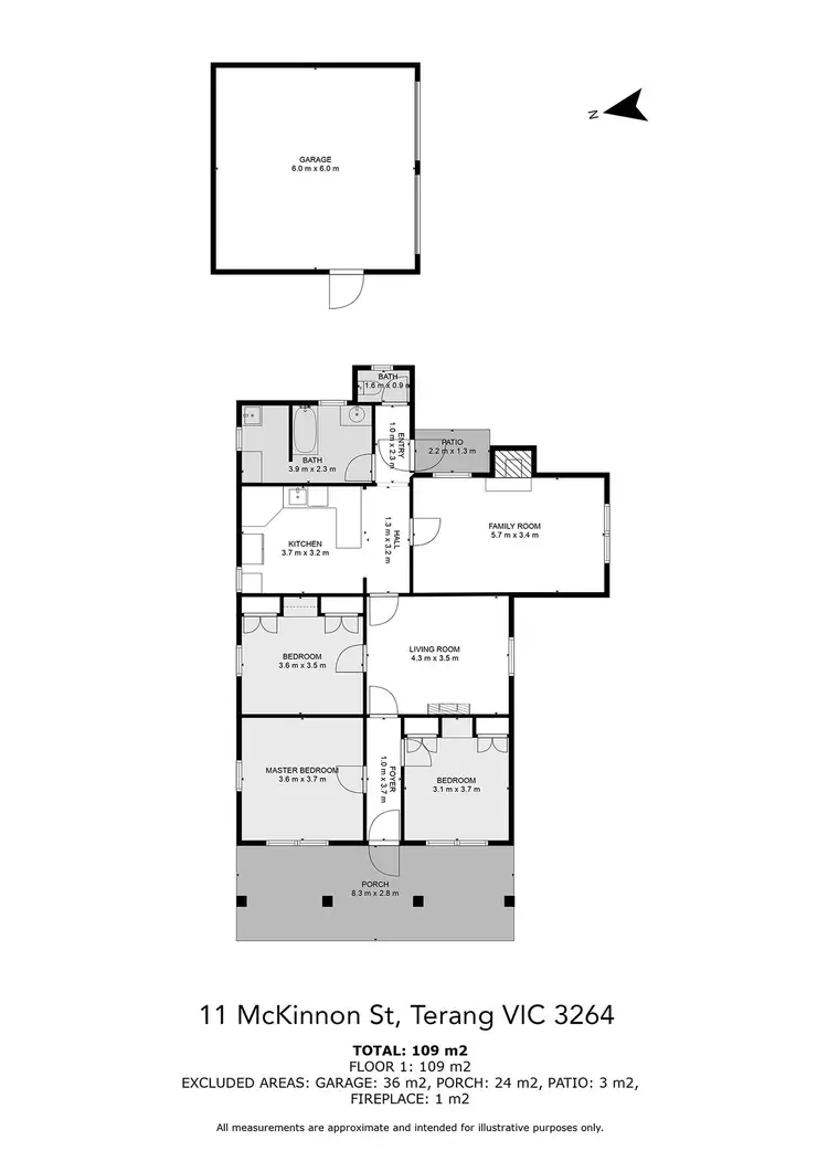 Floorplan of Homely house listing, 11 McKinnon Street, Terang VIC 3264