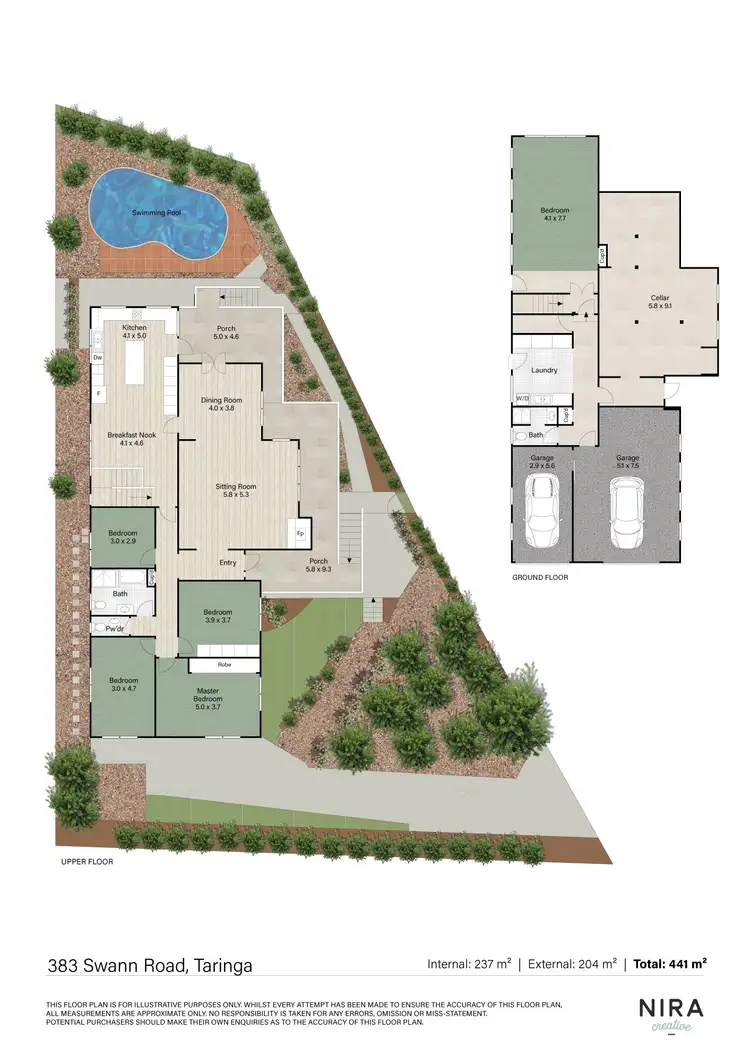 Floorplan of Homely house listing, 383 Swann Road, St Lucia QLD 4067