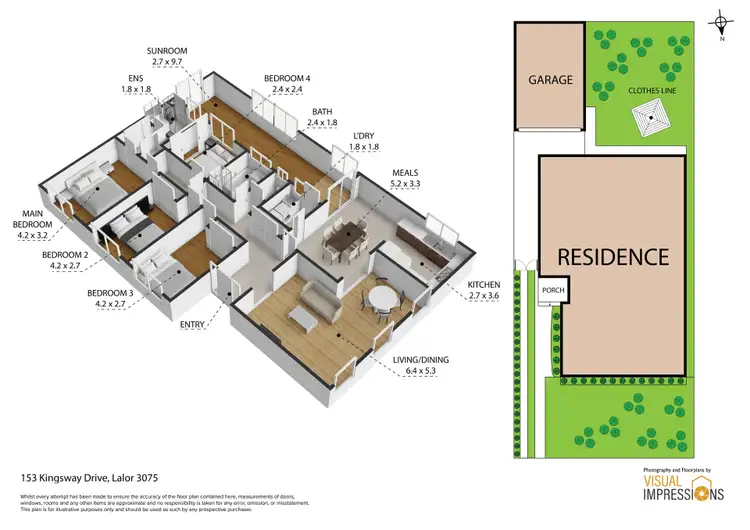 Floorplan of Homely house listing, 153 Kingsway Drive, Lalor VIC 3075