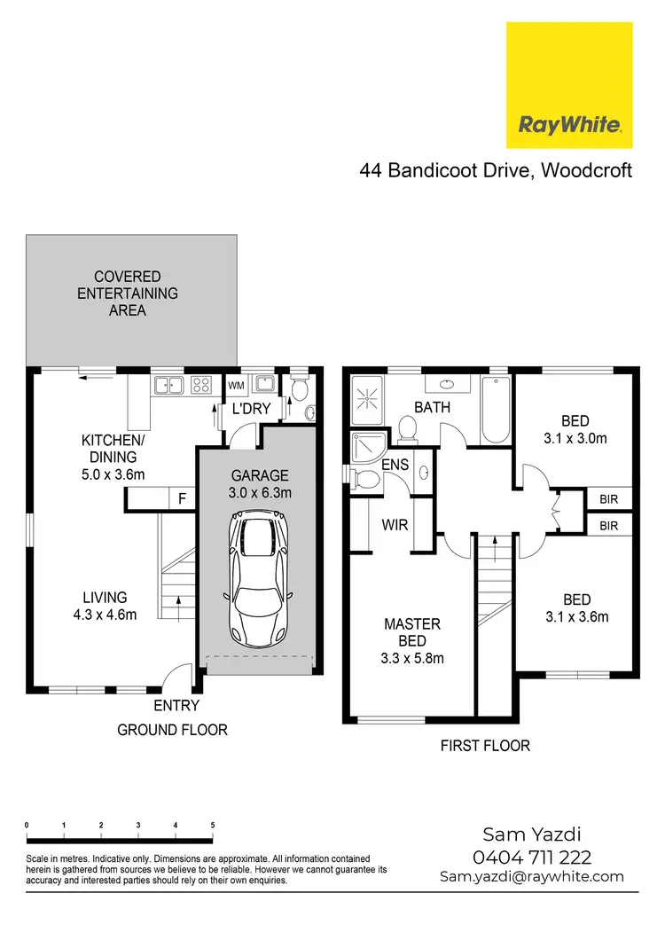 Floorplan of Homely house listing, 44 Bandicoot Drive, Woodcroft NSW 2767