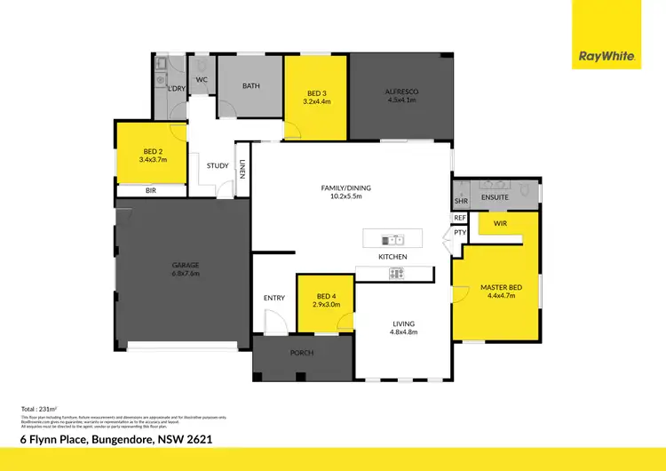 Floorplan of Homely house listing, 6 Flynn Place, Bungendore NSW 2621