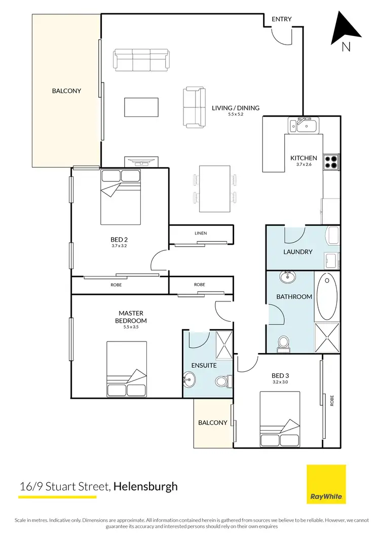 Floorplan of Homely apartment listing, 16/9 Stuart Street, Helensburgh NSW 2508