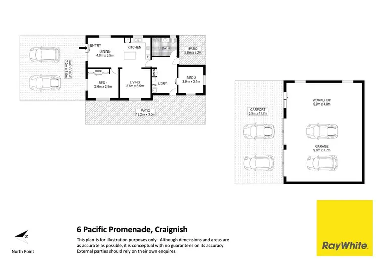 Floorplan of Homely house listing, 6 Pacific Promenade, Craignish QLD 4655