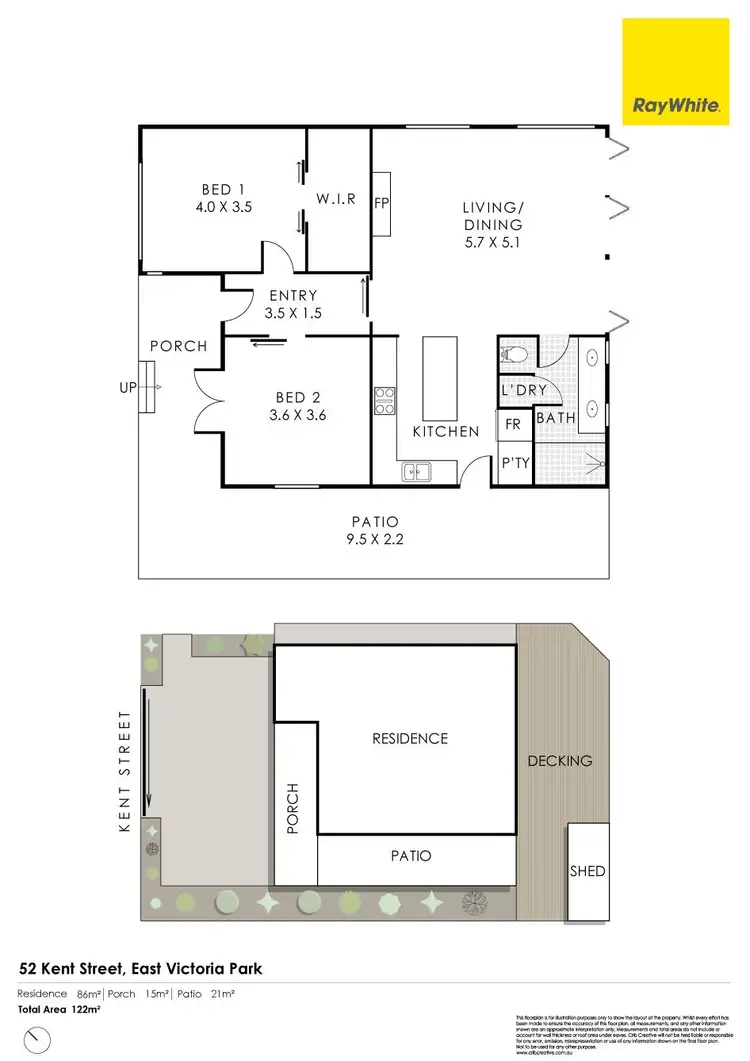 Floorplan of Homely house listing, 52 Kent Street, East Victoria Park WA 6101
