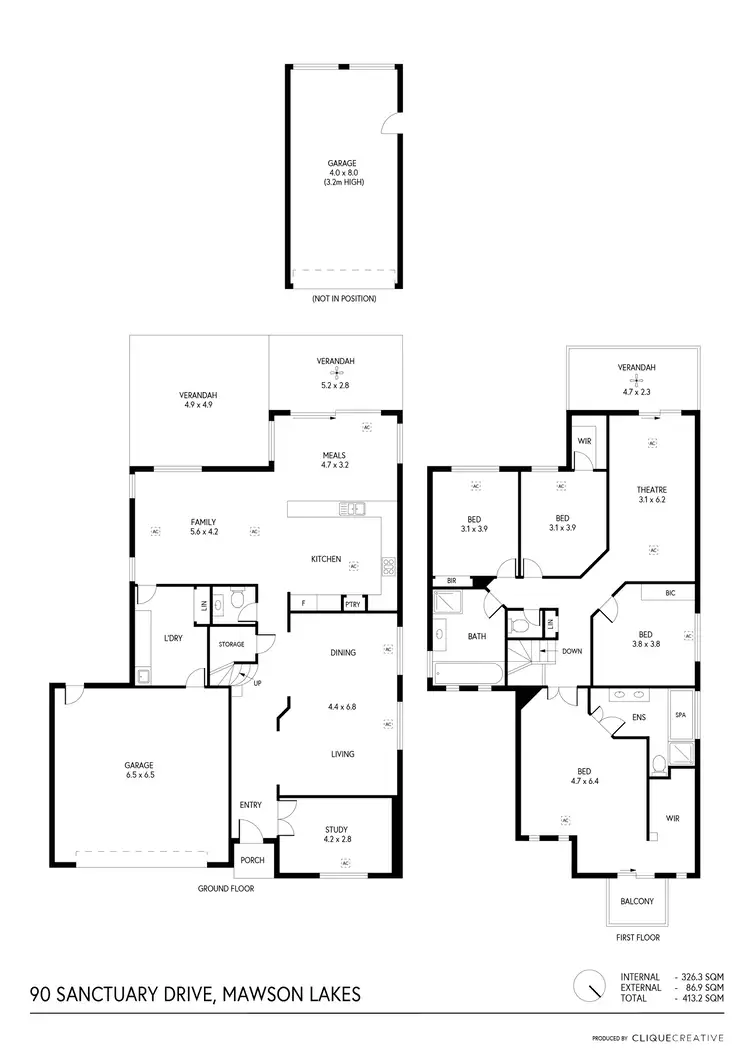 Floorplan of Homely house listing, 90 Sanctuary Drive, Mawson Lakes SA 5095