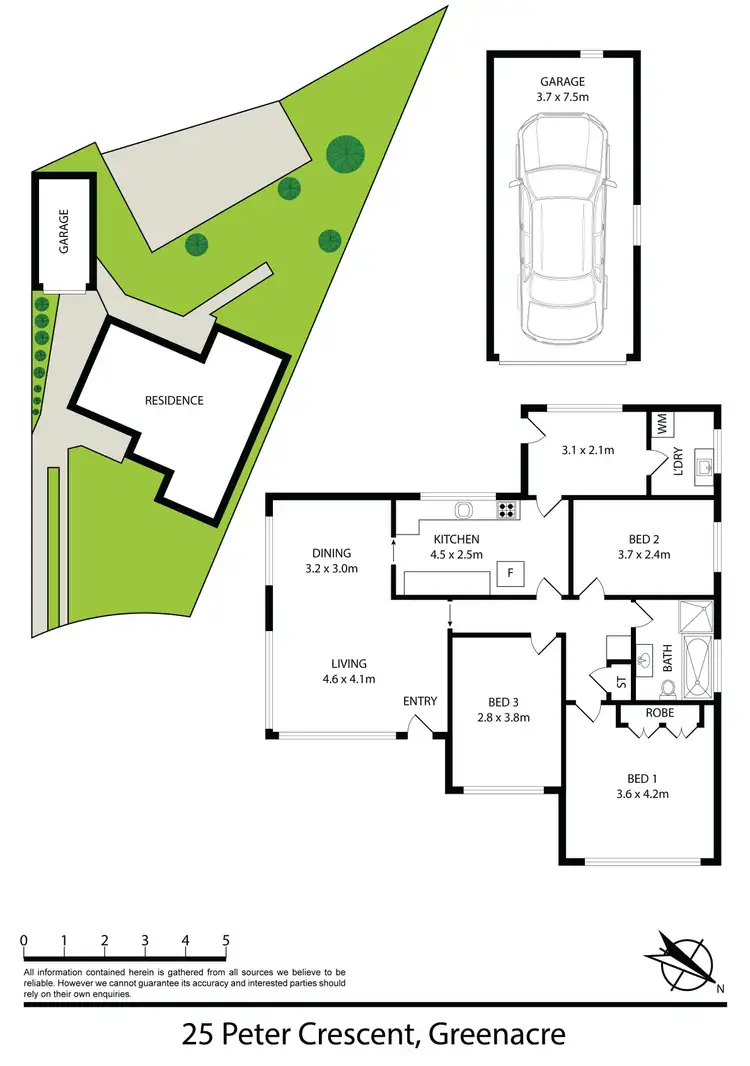 Floorplan of Homely house listing, 25 Peter Crescent, Greenacre NSW 2190