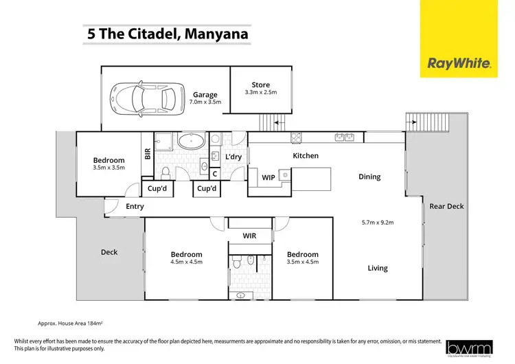 Floorplan of Homely house listing, 5 The Citadel, Manyana NSW 2539