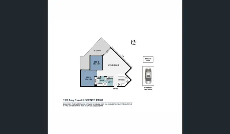 Floorplan of Homely apartment listing, 19/2 Amy Street, Regents Park NSW 2143