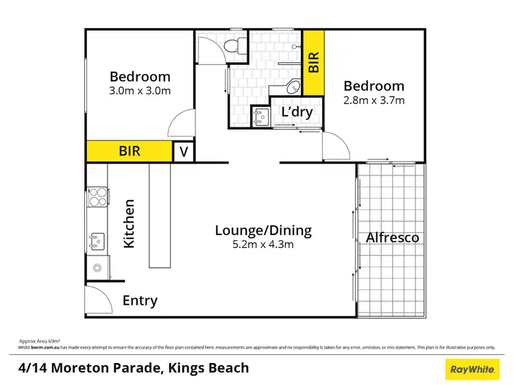 Floorplan of Homely unit listing, Unit 4/14 Moreton Parade, Kings Beach QLD 4551