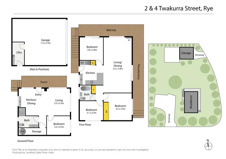 Floorplan of Homely house listing, 2 Twakurra Street, Rye VIC 3941