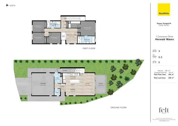 Floorplan of Homely villa listing, 1 Concourse Drive, Mermaid Waters QLD 4218