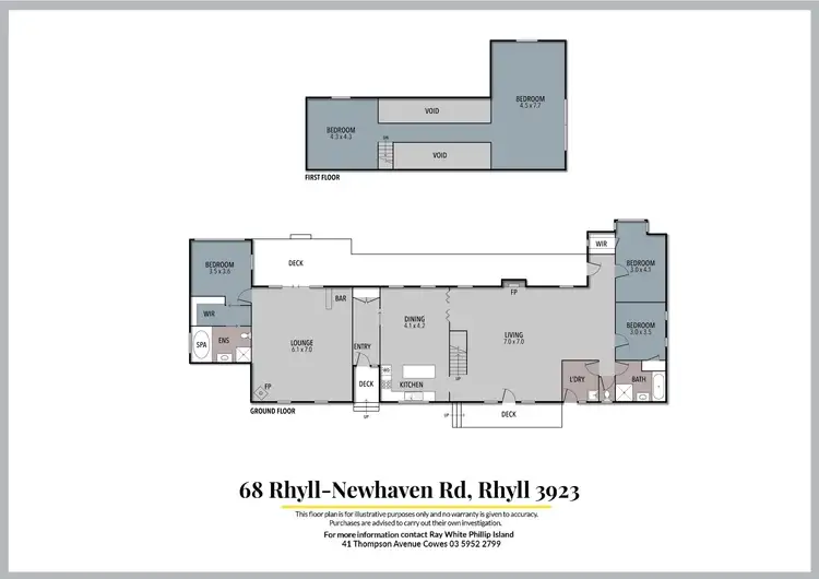 Floorplan of Homely rural property listing, 68 Rhyll-Newhaven Road, Rhyll VIC 3923