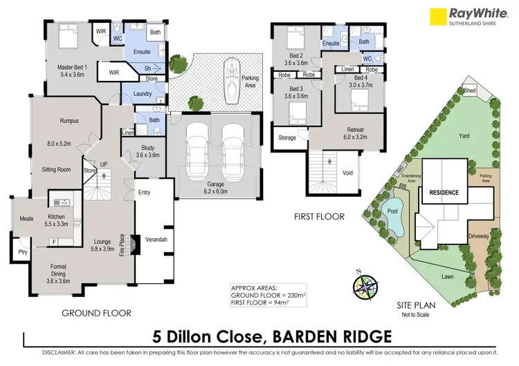 Floorplan of Homely house listing, 5 Dillon Close, Barden Ridge NSW 2234