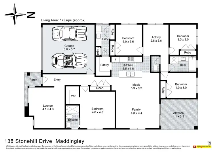 Floorplan of Homely house listing, 138 Stonehill Drive, Maddingley VIC 3340