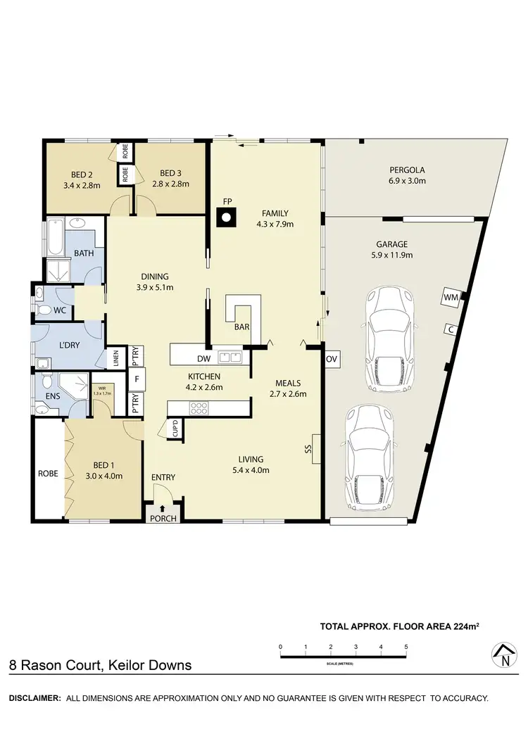 Floorplan of Homely house listing, 8 Rason Court, Keilor Downs VIC 3038