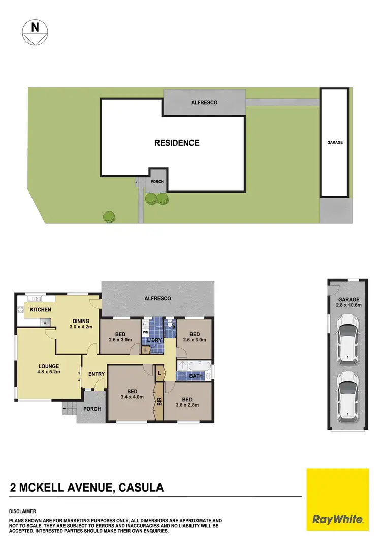 Floorplan of Homely house listing, 2 McKell Avenue, Casula NSW 2170