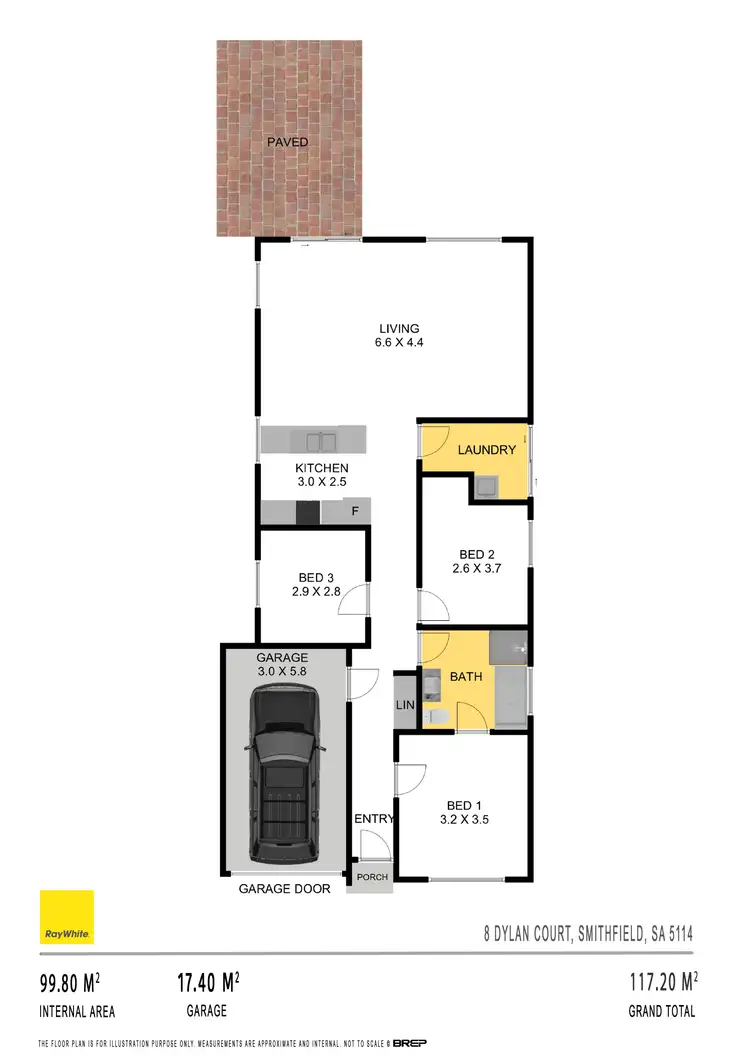 Floorplan of Homely house listing, 8 Dylan Court, Smithfield SA 5114