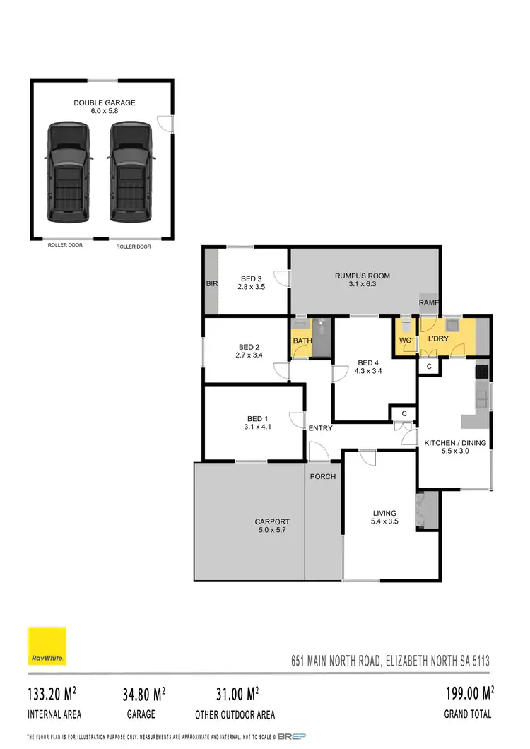 Floorplan of Homely house listing, 651 Main North Road, Elizabeth North SA 5113