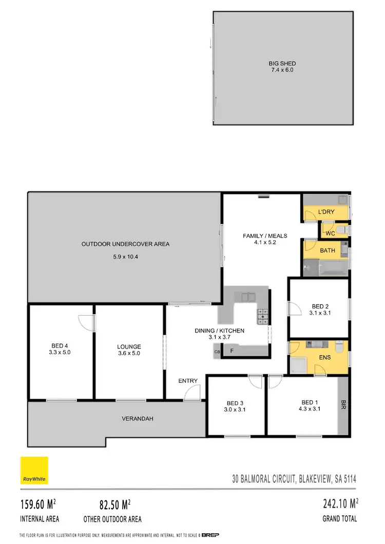 Floorplan of Homely house listing, 30 Balmoral Circuit, Blakeview SA 5114