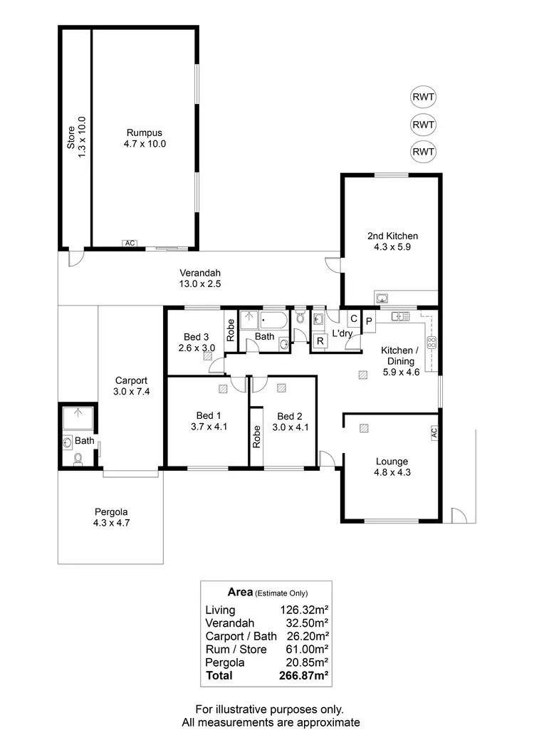 Floorplan of Homely house listing, 221 Whites Road, Paralowie SA 5108