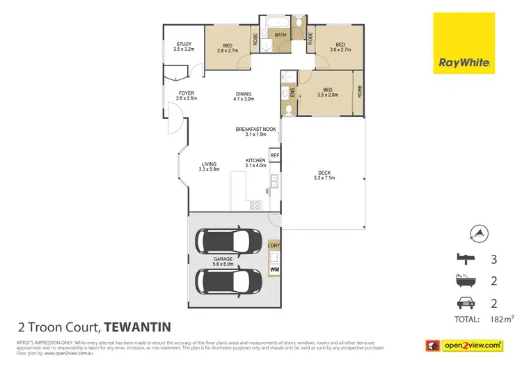 Floorplan of Homely house listing, 2 Troon Court, Tewantin QLD 4565