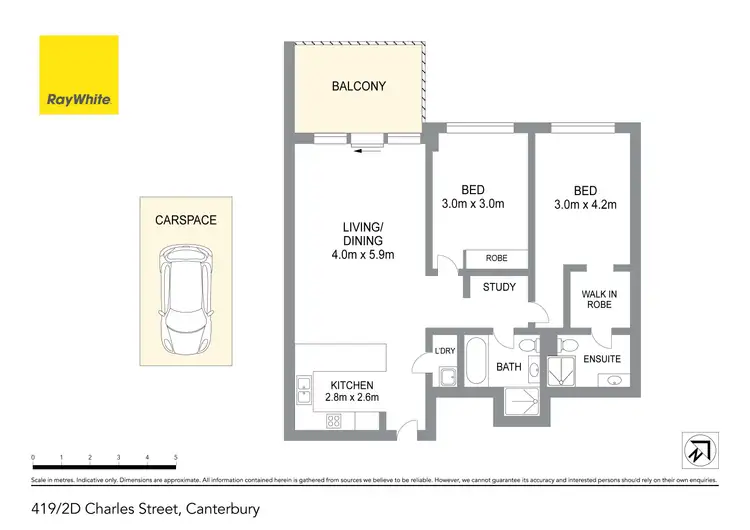 Floorplan of Homely apartment listing, 419/2D Charles Street, Canterbury NSW 2193