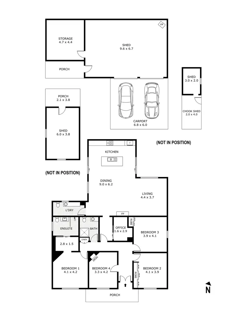 Floorplan of Homely house listing, 11 Crusoe Road, Kangaroo Flat VIC 3555