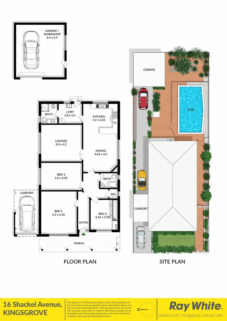 Floorplan of Homely house listing, 16 Shackel Avenue, Kingsgrove NSW 2208