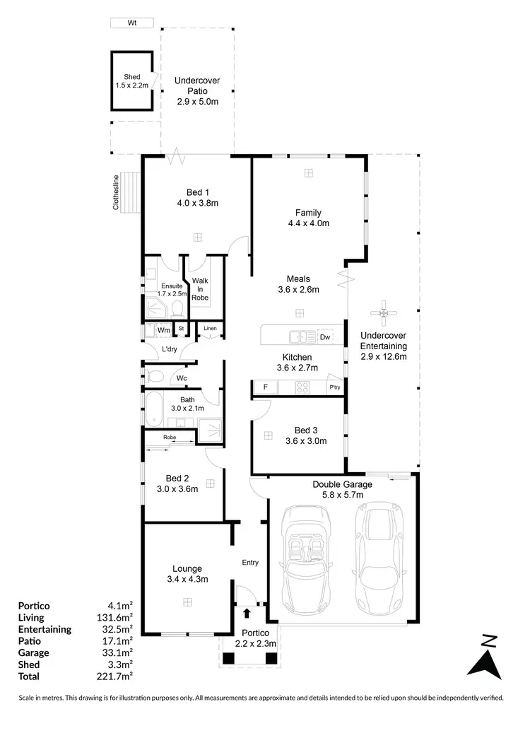 Floorplan of Homely house listing, 21 Greengate Close, Northgate SA 5085
