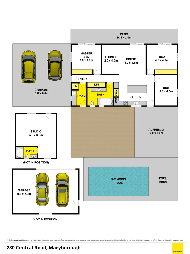 Floorplan of Homely house listing, 280 Central Road, Tinana QLD 4650