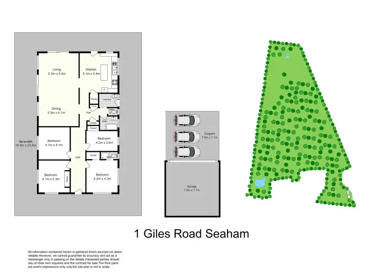 Floorplan of Homely rural property listing, 1 Giles Road, Seaham NSW 2324