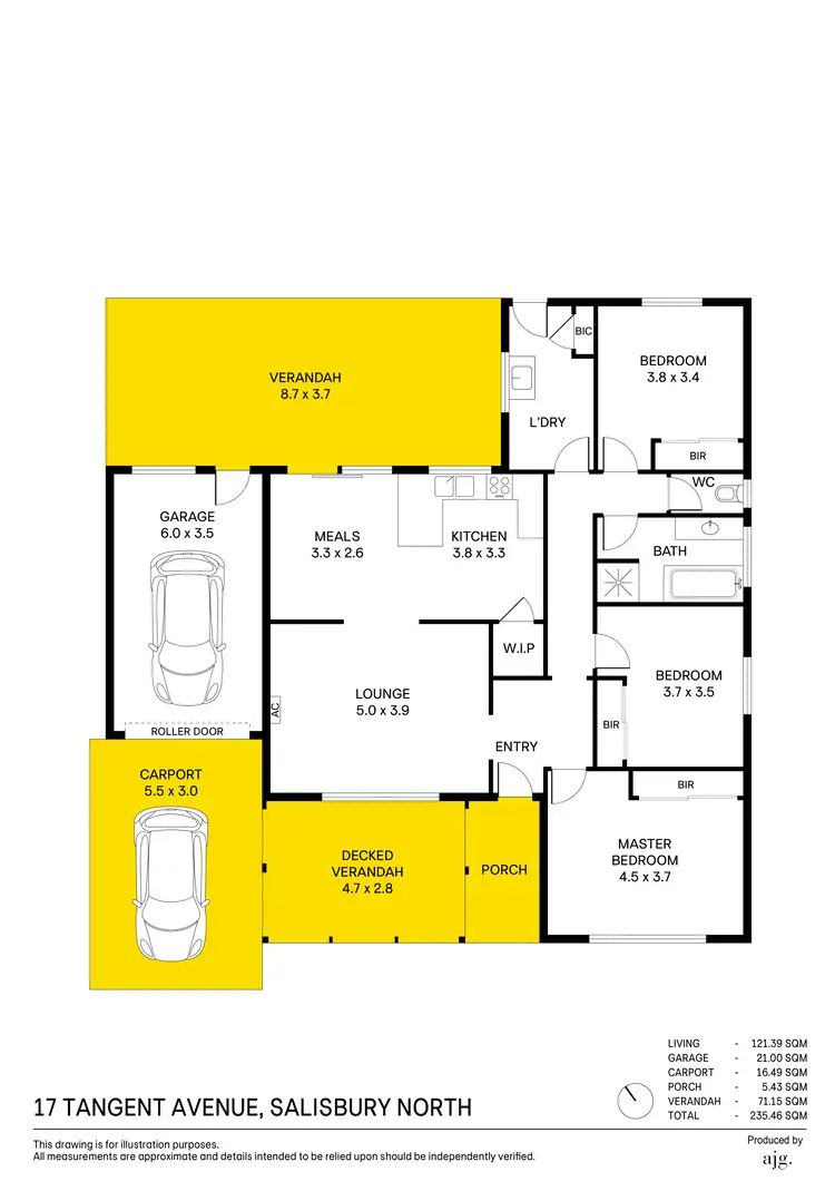 Floorplan of Homely house listing, 17 Tangent Avenue, Salisbury North SA 5108