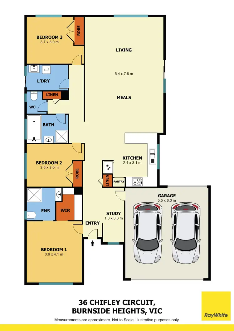 Floorplan of Homely house listing, 36 Chifley Circuit, Burnside Heights VIC 3023
