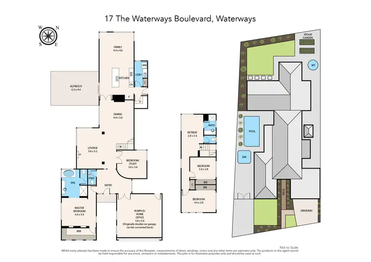 Floorplan of Homely house listing, 17 The Waterways Boulevard, Waterways VIC 3195