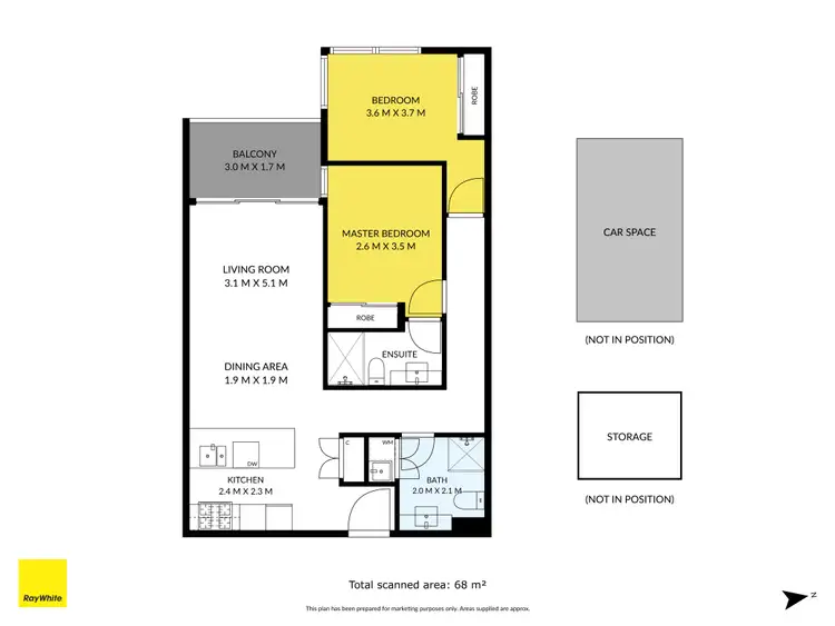 Floorplan of Homely apartment listing, 102b/8 Clinch Avenue, Preston VIC 3072