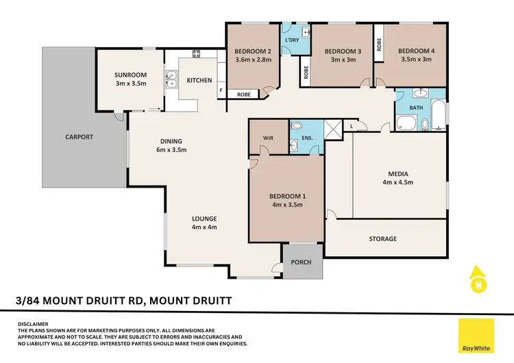 Floorplan of Homely villa listing, 3/84 Mount Druitt Road, Mount Druitt NSW 2770