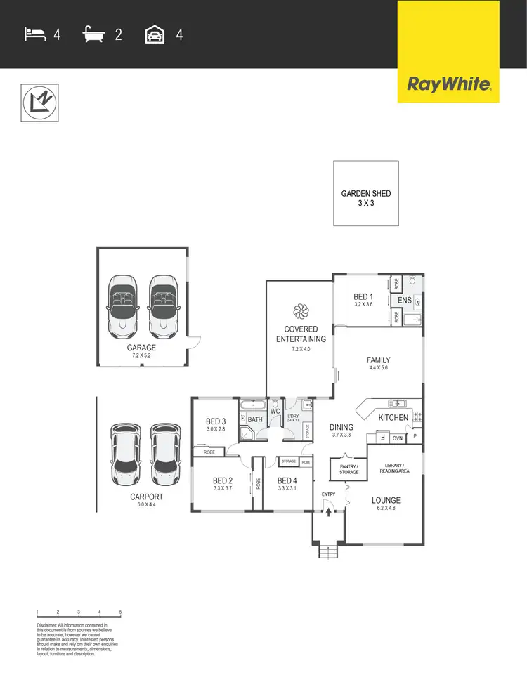 Floorplan of Homely house listing, 36 Beirne Street, Monash ACT 2904