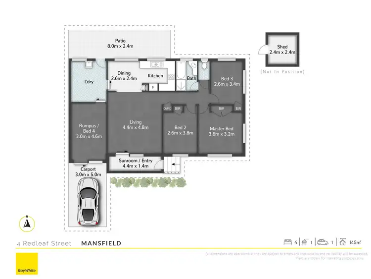 Floorplan of Homely house listing, 4 Redleaf Street, Mansfield QLD 4122
