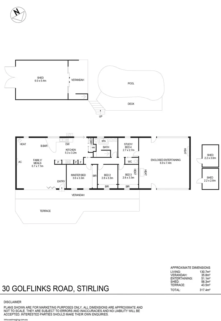 Floorplan of Homely house listing, 30 Golflinks Road, Stirling SA 5152