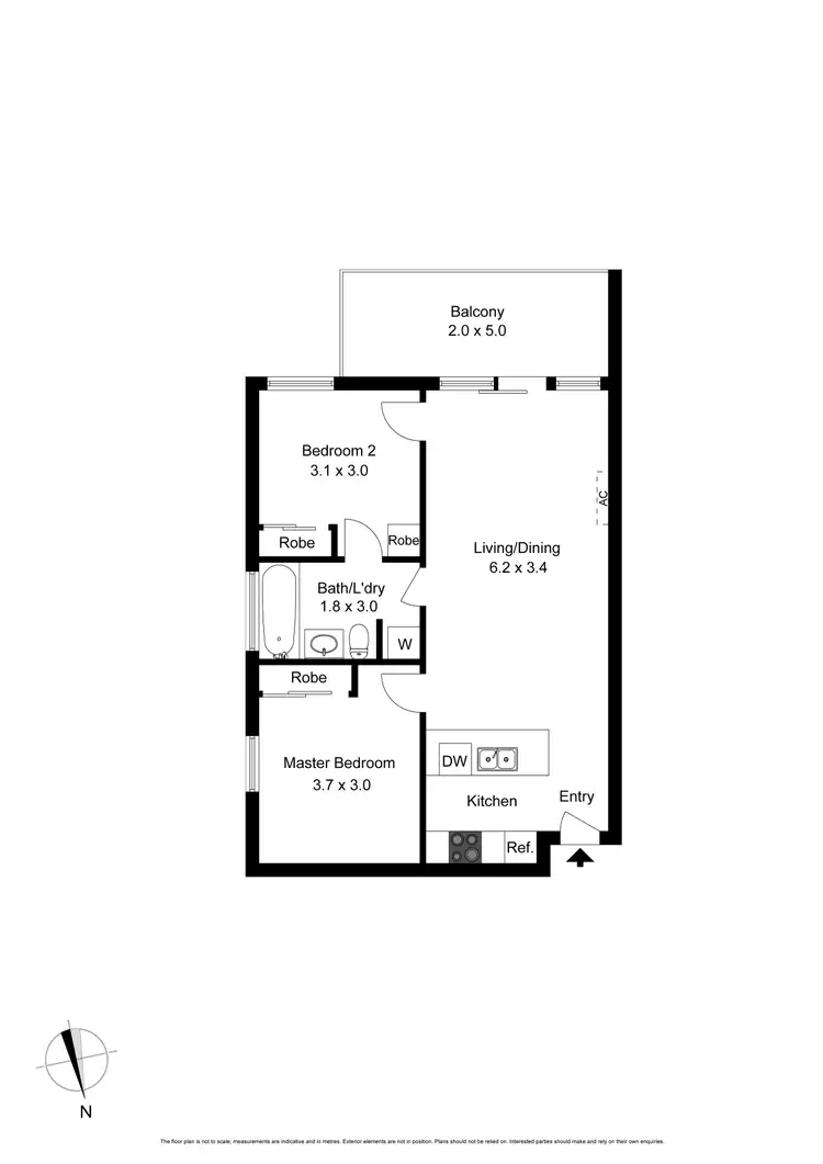 Floorplan of Homely apartment listing, 34/2 Greenfield Drive, Clayton VIC 3168