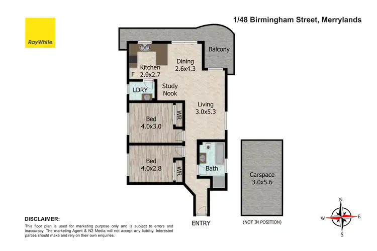 Floorplan of Homely unit listing, 1/48 Birmingham Street, Merrylands NSW 2160