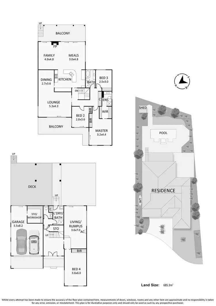 Floorplan of Homely house listing, 36 Menzies Close, Frankston South VIC 3199
