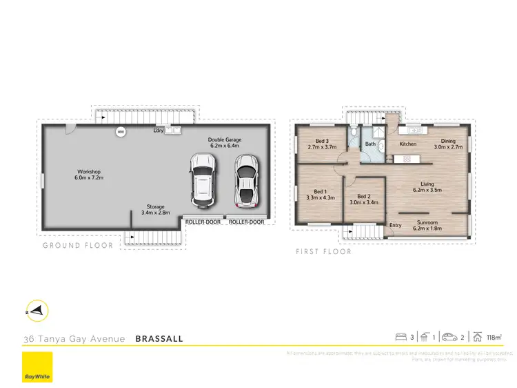 Floorplan of Homely house listing, 36 Tanya Gay Avenue, Brassall QLD 4305