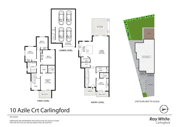 Floorplan of Homely semi-detached listing, 10 Azile Court, Carlingford NSW 2118