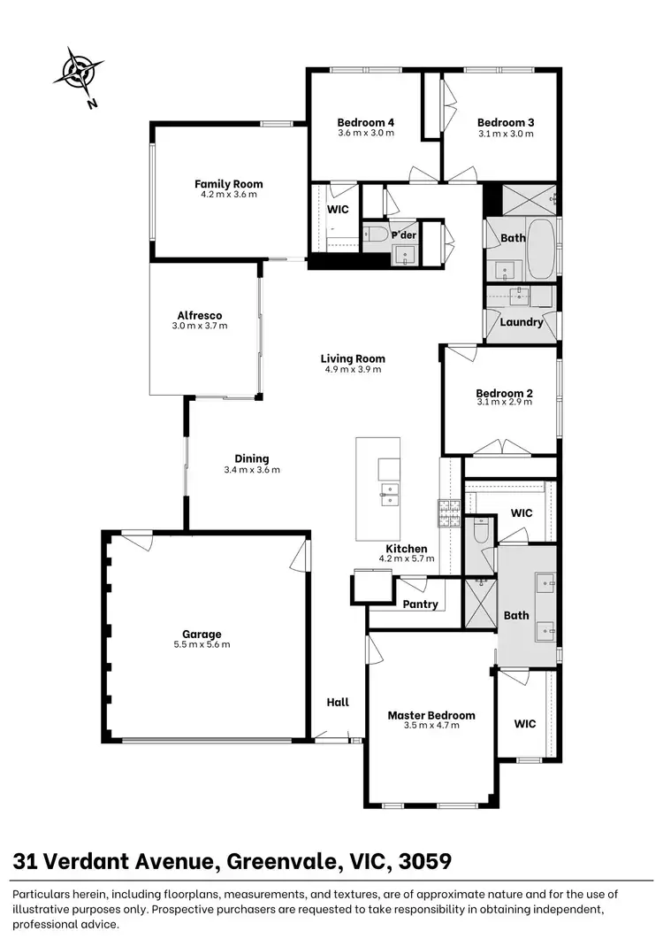 Floorplan of Homely house listing, 31 Verdant Avenue, Greenvale VIC 3059