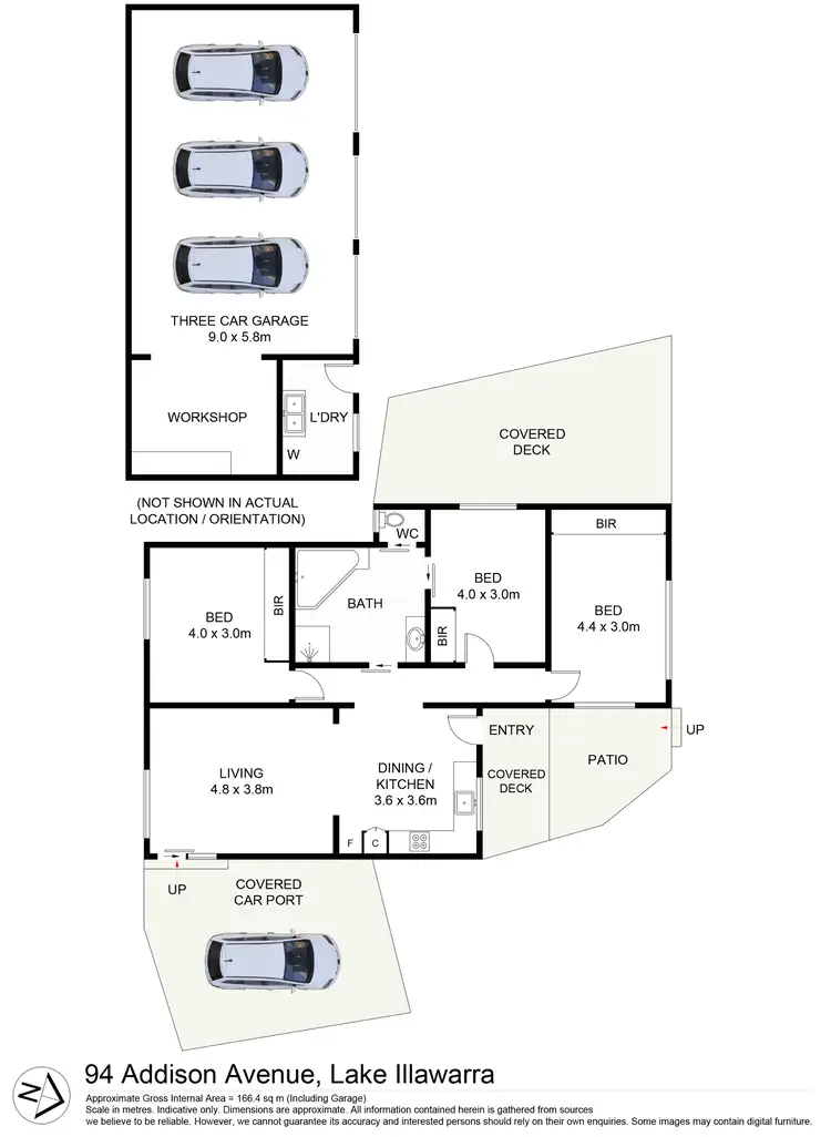Floorplan of Homely house listing, 94 Addison Avenue, Lake Illawarra NSW 2528