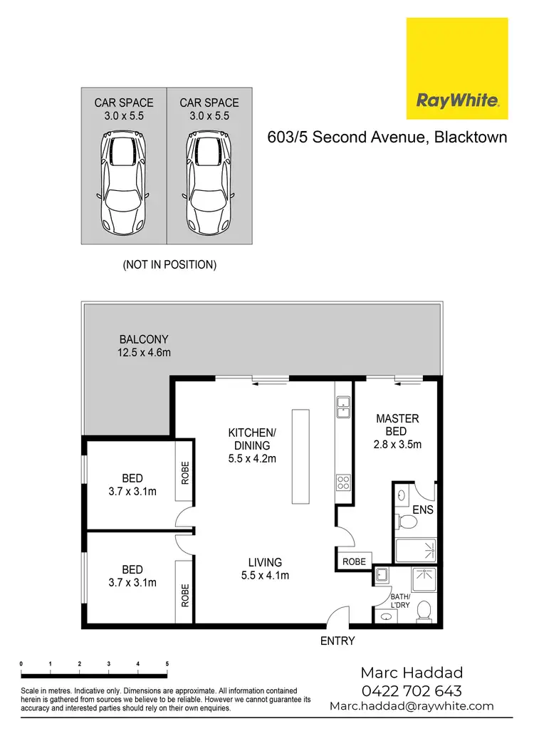 Floorplan of Homely unit listing, 603/5 Second Avenue, Blacktown NSW 2148
