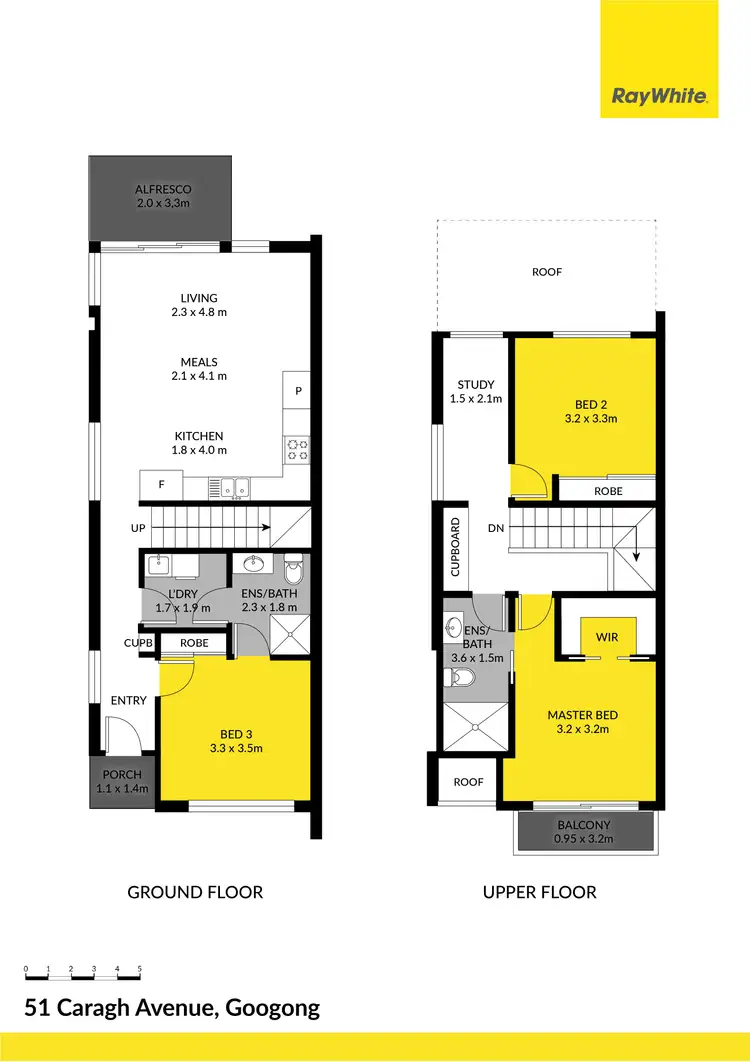 Floorplan of Homely townhouse listing, 51 Caragh Avenue, Googong NSW 2620