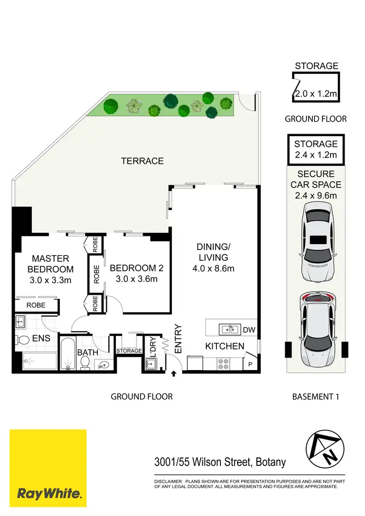 Floorplan of Homely apartment listing, 3001/55 Wilson Street, Botany NSW 2019