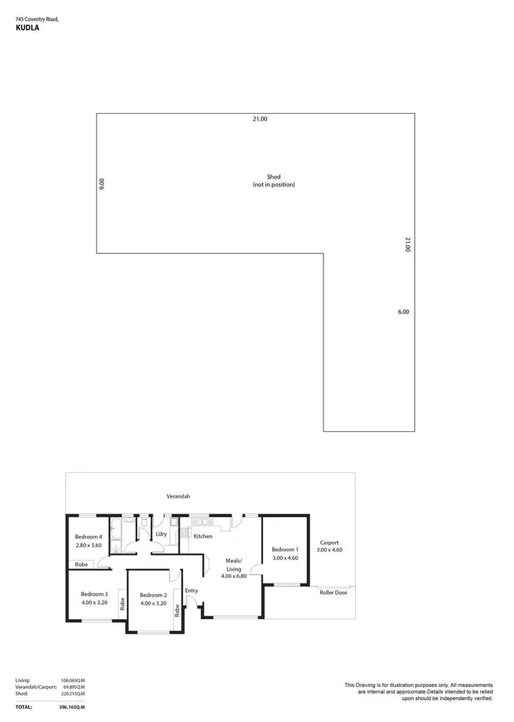 Floorplan of Homely house listing, 745 Coventry Road, Kudla SA 5115